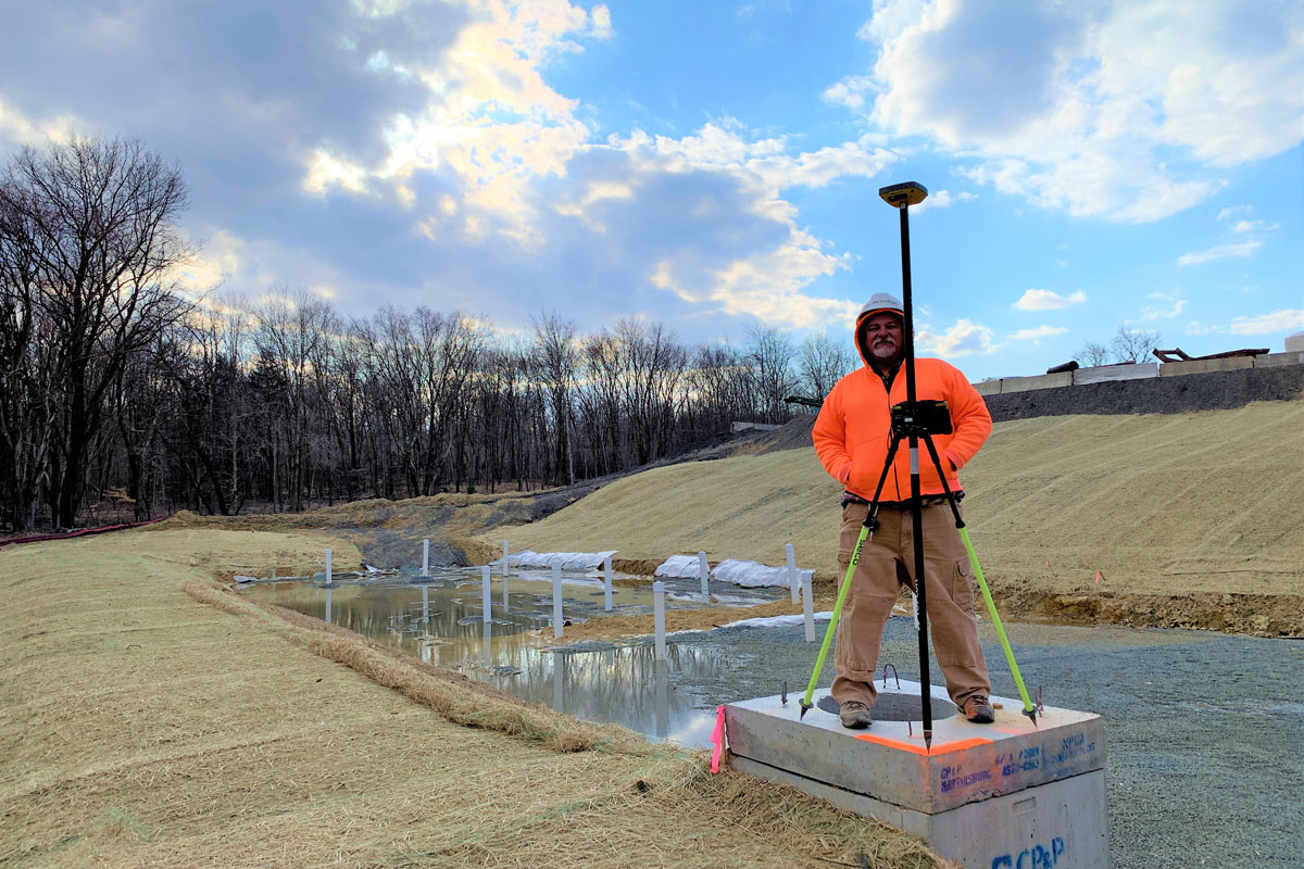 Bill Stephens, surveying